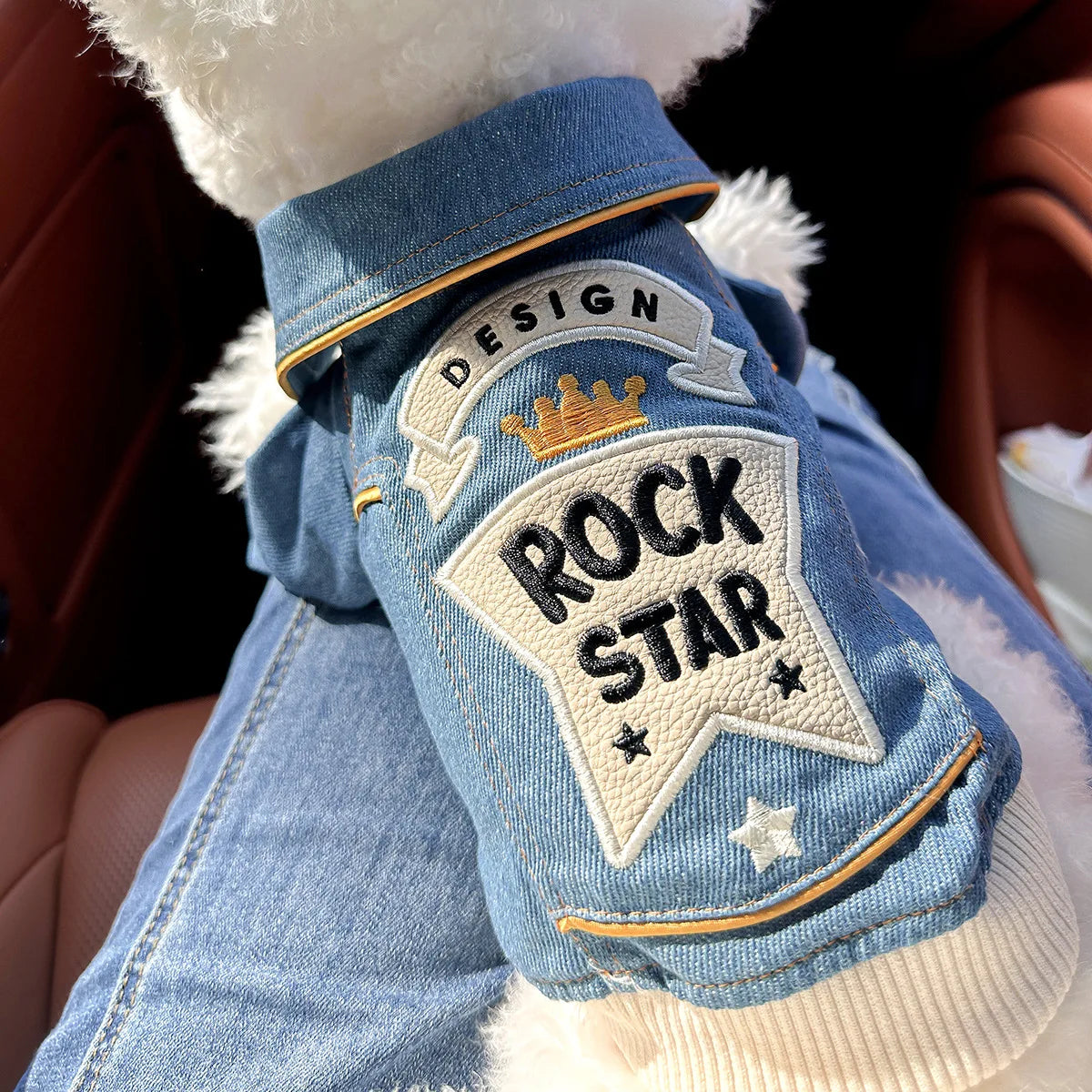 Blue Denim Vest Handsome Jacket for Dogs and Cats Spot Picks  Stylin' Pet Denim Jacket Collection for Small Pets All Season Wear