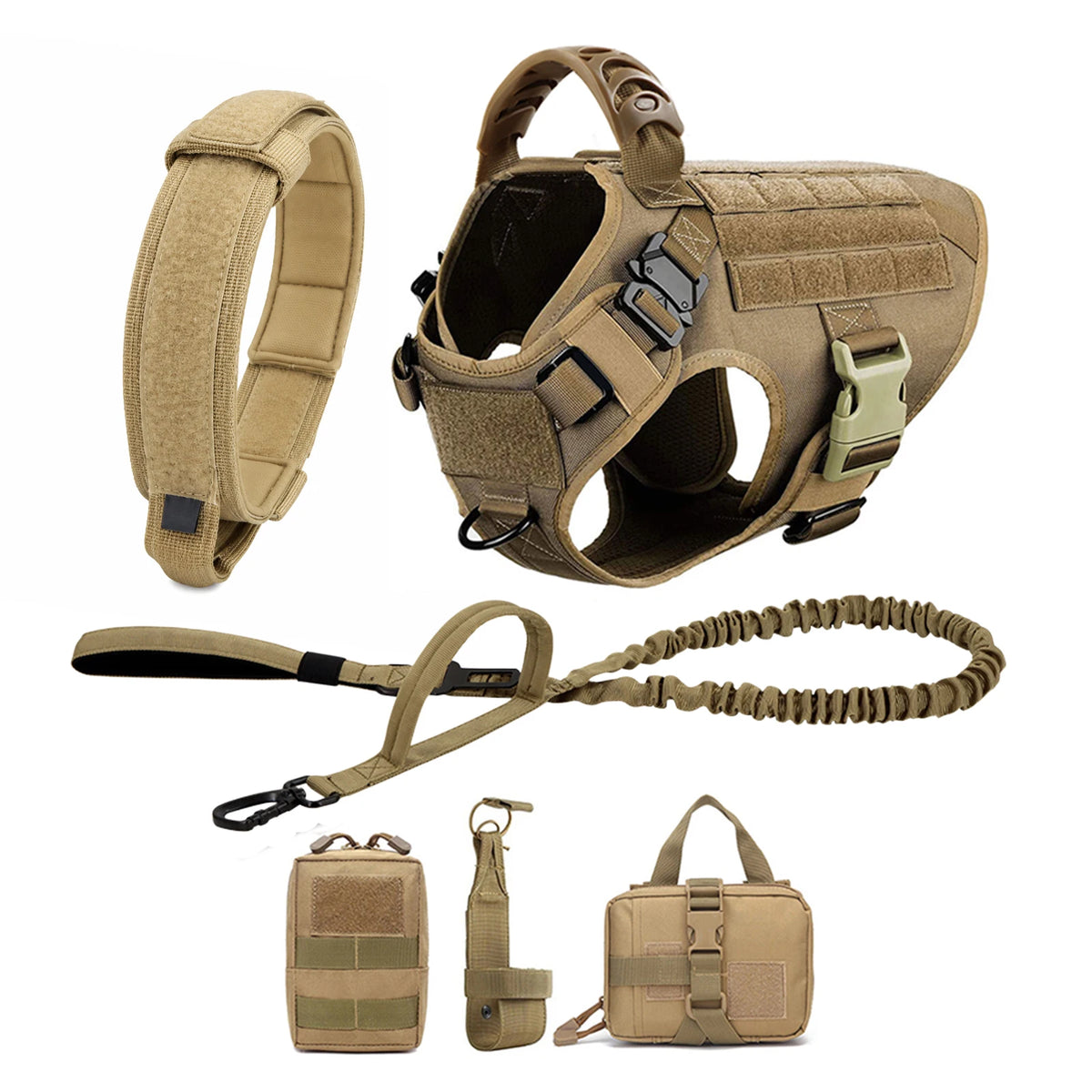 Large Dog Harness And Leash Set Pet German Shepherd Malinois Training Walking Vest Dog Harness And Collar For Medium Large Dogs