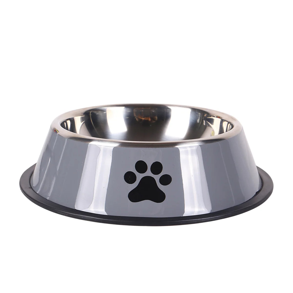 Stainless Steel Large Capacity Pet Bowl Dog Food Bowl Multiple Specifications Anti-Fall Food Bowl Feeding Pet Supplies